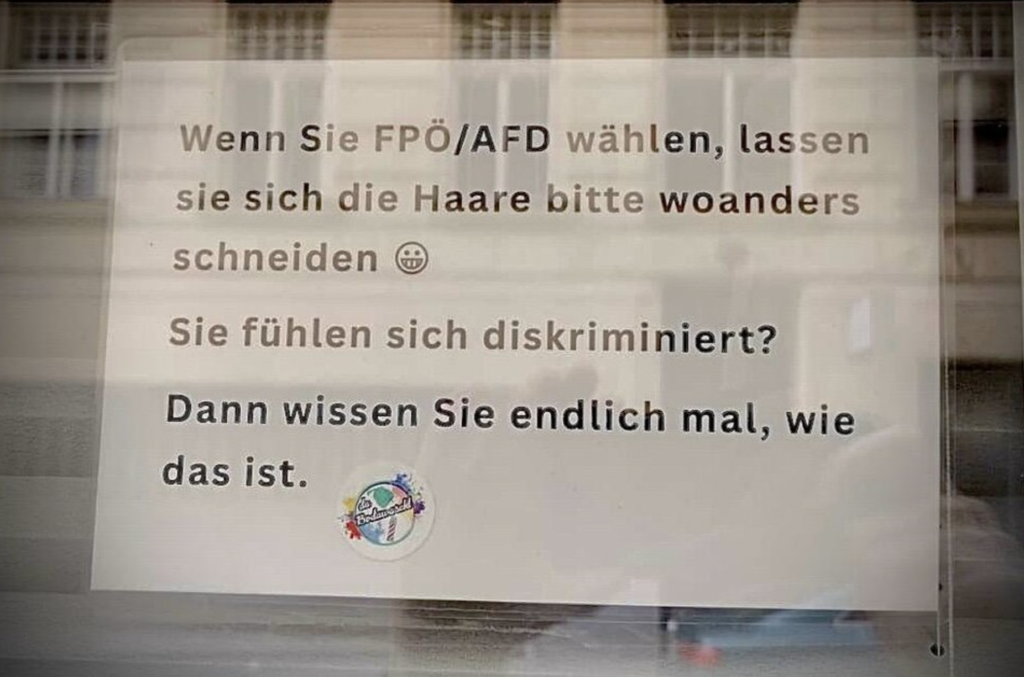 مصفف الشعر في فيينا يحظر خدمة العملاء الذين يصوتون لحزب الحرية النمساوي (FPÖ) وحزب البديل من أجل ألمانيا (AFD)
